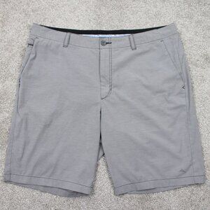 Tommy Bahama Bermuda Shorts Mens 38 Gray Poly/Cotton Stretch w/ 10"‎ inseam
